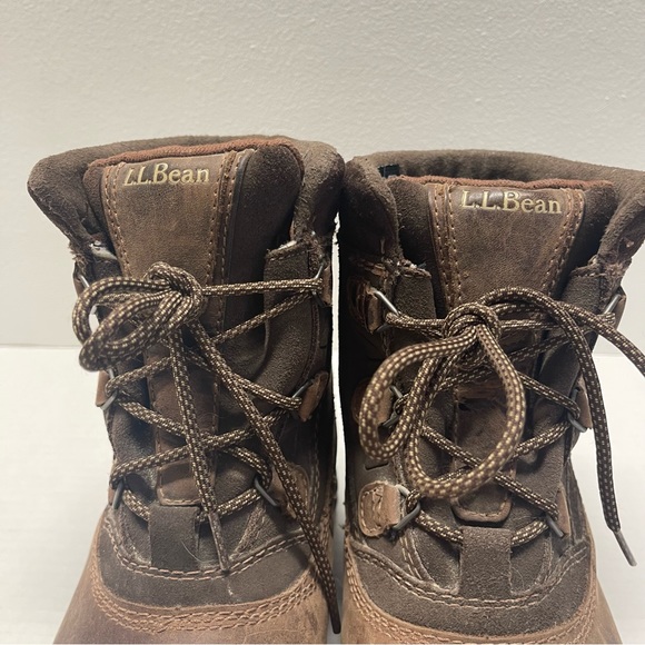L.L Bean Tek 2.5 Suede Leather Boots Primaloft Lace Up Brown Sz 7 main image 13